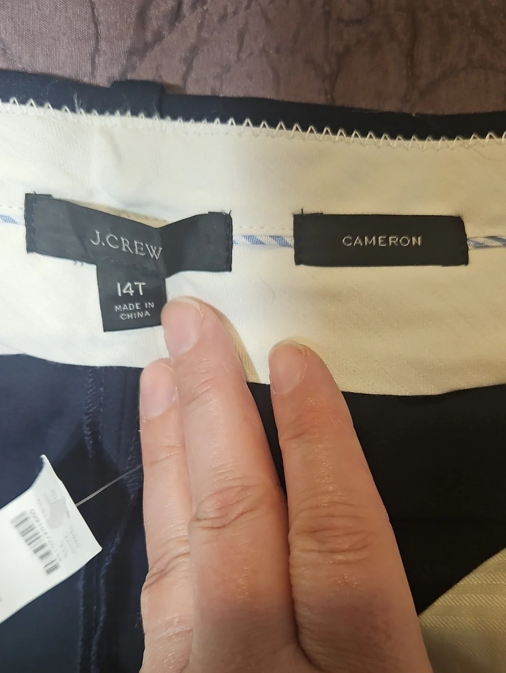 J.Crew Cameron Slim Crop Pant In Four Season Stretch Navy Women's 14T